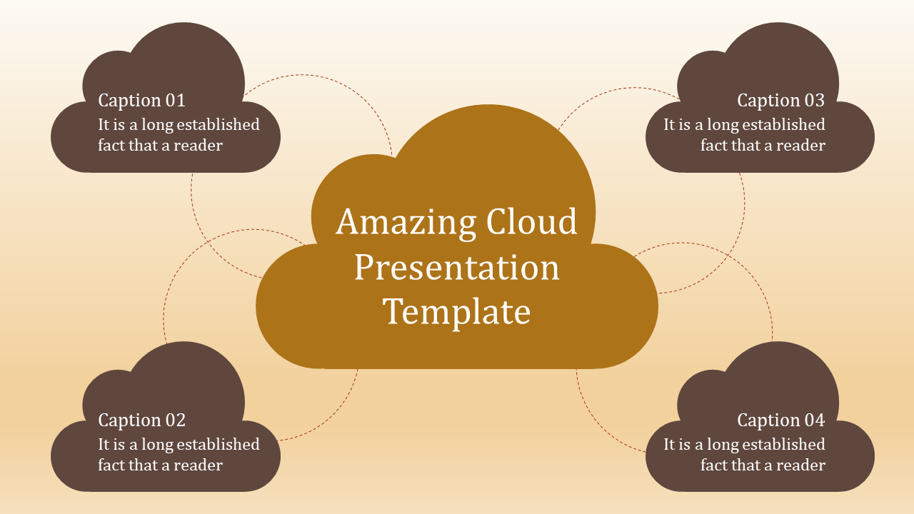 Free - Elegant Cloud Presentation Template PPT Slide Designs